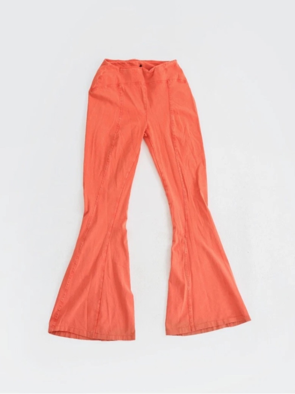 Out From Under Aria Orange Seamed Flare leggings Urban Outfitters Bell Bottom S